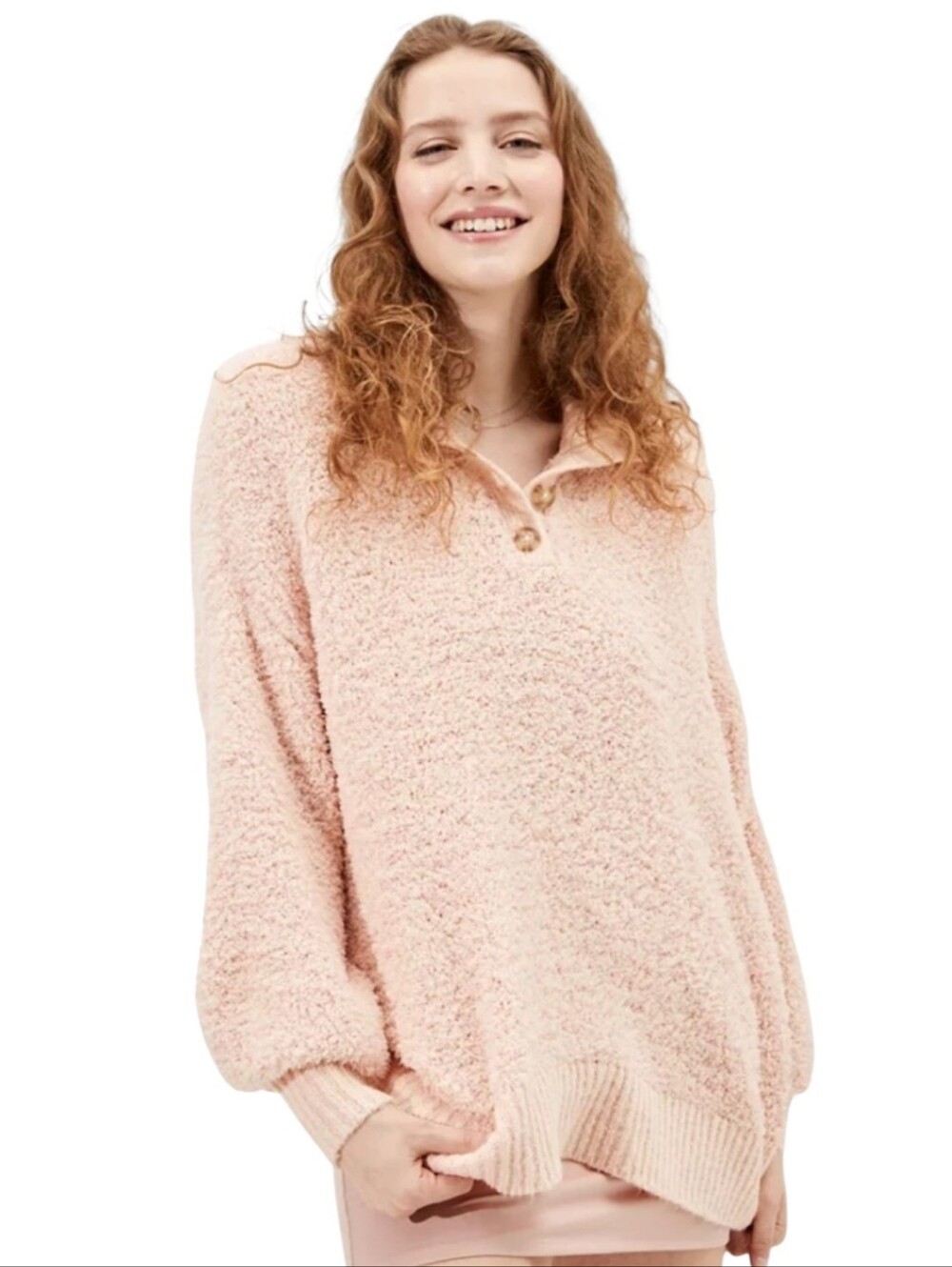 Women's American Eagle Outfitters Sberpa Henley Sweater Sz Medium